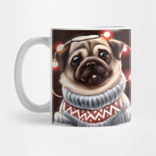 Cute Pug Drawing Mug